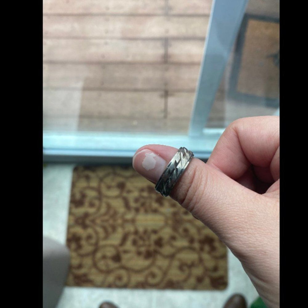Mens triton titanium wedding band‎